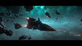 STAR CITIZEN Capital Ships fight - RSI Polaris vs RSI Perseus // Sociedad Kérberos //