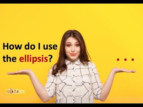 Video: Kapan Anda menggunakan elipsis?