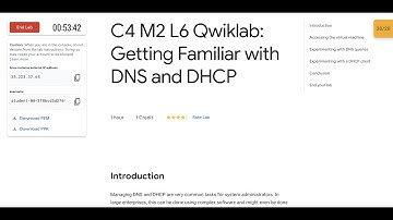C4 M2 L6 Qwiklab: Getting Familiar with DNS and DHCP || #qwiklabs || #coursera ||