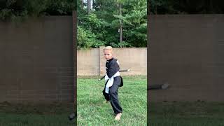 My nunchucks practice, eagle form
