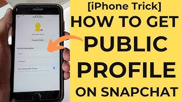 [iPhone Tricks] How To Get Public Profile On Snapchat (Subscribe Button)