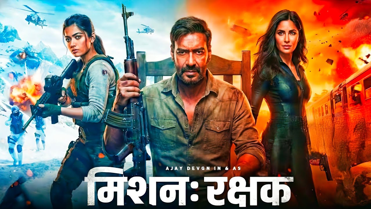 Mission Rakshak Trailer Review | Ajay Devgn Mega Action Comeback | Rashmika & Katrina का धमाका!