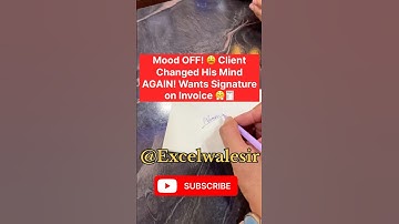 Mood OFF! 😩 Client Changed His Mind AGAIN! Wants Signature on Invoice 😤🧾 #exceltraining