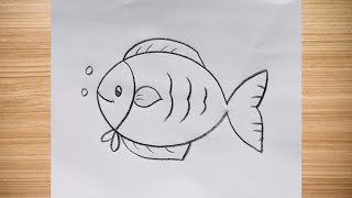 how to draw fish drawing easy step by step@aaravdrawingcreative1112 
