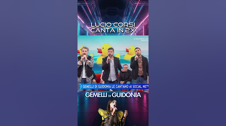 LUCIO CORSI CANTA IN 2X! 😂 #parodia #luciocorsi #eurovision