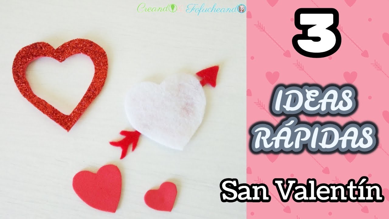 regimiento Tener cuidado mensaje 3 quick ideas for Valentine's Day - Easy crafts with recycling - YouTube