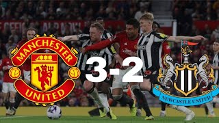Manchester United (3-2) Newcastle United 2023/2024 Premier League | Match Report