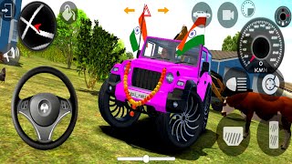 Dollar Indian Car 😈Simulator 3d Games | Mahindra Purple Thar Driving - Android Gameplay screenshot 4