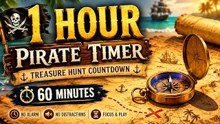 🏴‍☠️ 1 Hour Pirate Adventure Countdown Timer | Escape Room Theme