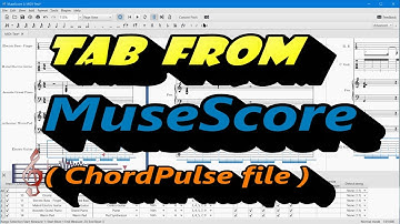 Print TAB NOTATION from ChordPulse with FREE MuseScore Software - Tutorial