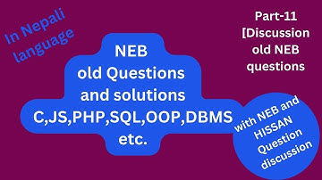 NEB Computer science revision  for  grade 12 NEB exam  2082 B.S. ( NEB Q/A p-11)