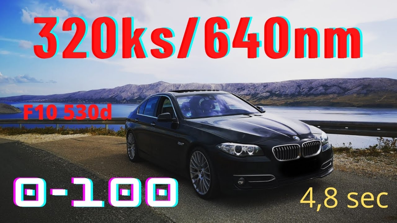 BMW F10 530D (320hp) - Acceleration 0-100 km/h