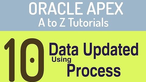 Updated Process | Data Update | A to Z Oracle APEX | Bangla with English Subtitle