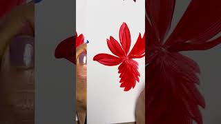 Simple flower painting techniques for beginners #beginnerarttips #acrylicpaintingtechniques #art
