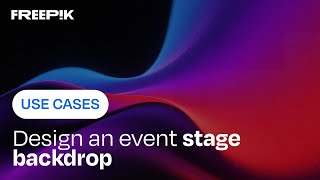 Generate event stage backdrop designs with AI  | Freepik Use Cases