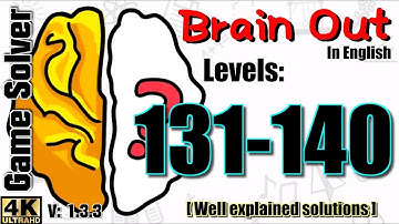 𝐁𝐑𝐀𝐈𝐍 𝐎𝐔𝐓 - Can you pass it? | Level 131 to 140 [ENGLISH]