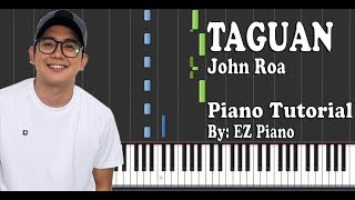 Taguan - John Roa | Piano Tutorial (Synthesia) chords