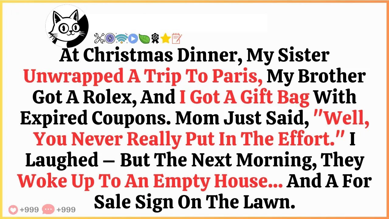 At Christmas Dinner, My Sister Unwrapped a Paris Trip — My Brother Got Something Very Different