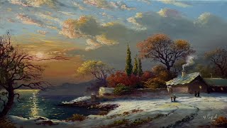 : How I Paint Landscape Just By 4 Colors Oil Painting Landscape Step By Step 82 By Yasser Fayad