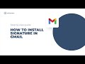 How to add email signature to Gmail
