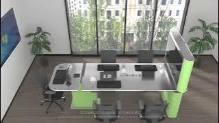 AOKE Ergonomic Office Solutions | Vision Lift & Merge Desk （Office Height Adjustable Desk）
