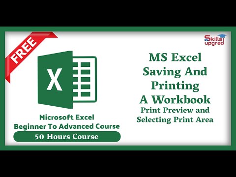 MS Excel Beginners To Advanced Course | Print Preview and Selecting Print Area | MS Excel Basics |