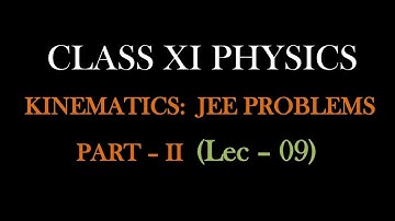 Kinematics | How to solve  graphical questions| IIT JEE Previous Year Solutions | Part II ||✓