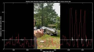 Audio signature analysis example of Gunshot detection