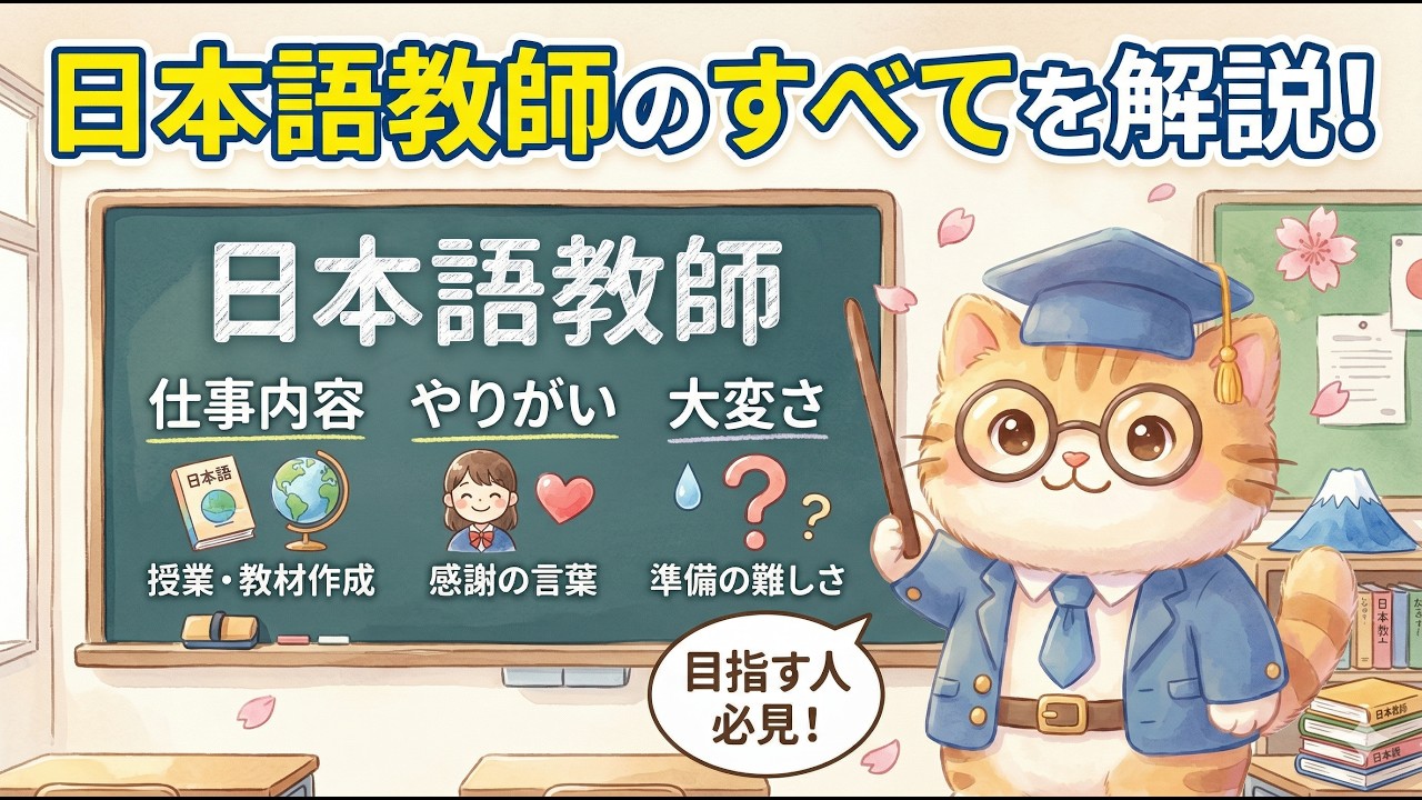 日本語教師とは？仕事内容・やりがい・大変さをわかりやすく解説 - YouTube