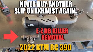 KTM RC 390 Part 4 (Modify the original OEM silencer into a high flow slip on)