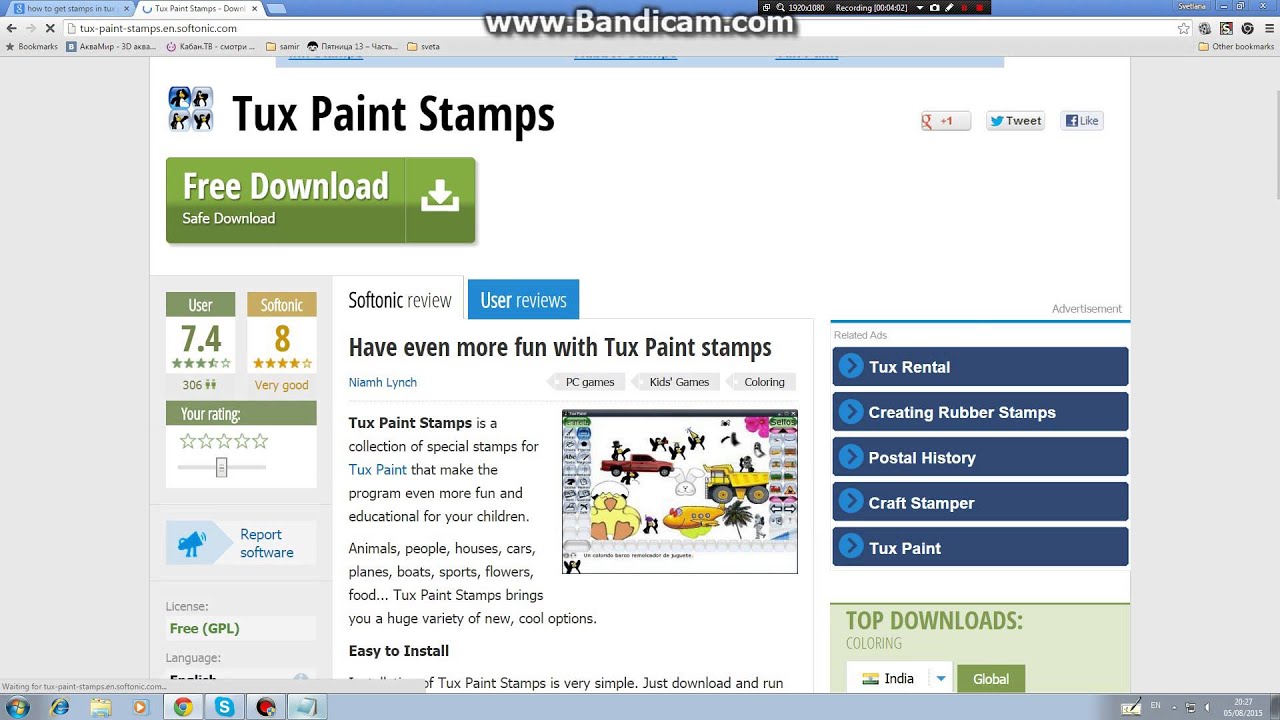 how to make in tux paint all stamps YouTube