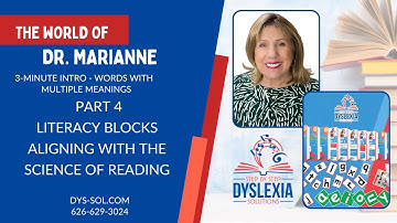 3- Min Intro - Part 4 - Literacy Blocks that Align with the Science of Reading - Dyslexic Children