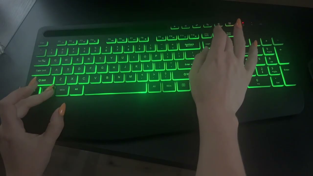 Honest review of SABLUTE Wireless Keyboard with 8 Colors & 9 Effects Backlit, Wrist Rest, Phone Hold