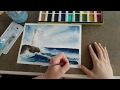 Manzara Suluboya Çalışmas/Landscape Drawings and Watercolors