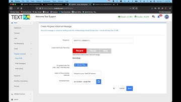 TextP2P Ringless Voicemail Messages Tutorial