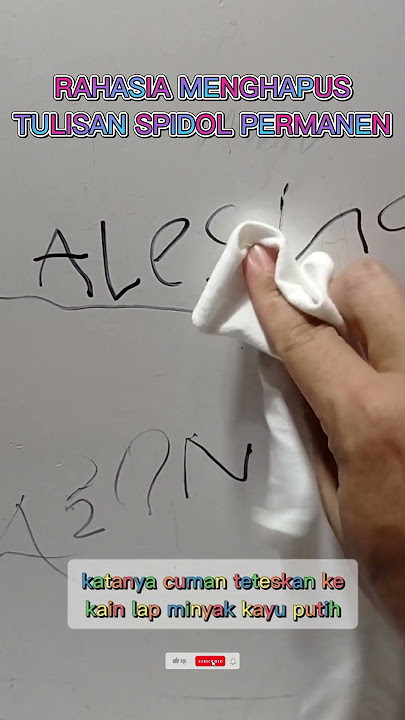 cara menghapus tulisan spidol permanen #idekreatif #tips #tutorial
