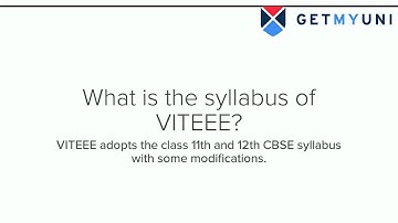 Complete guide to VITEEE 2022  | Syllabus | How to prepare | Important Points