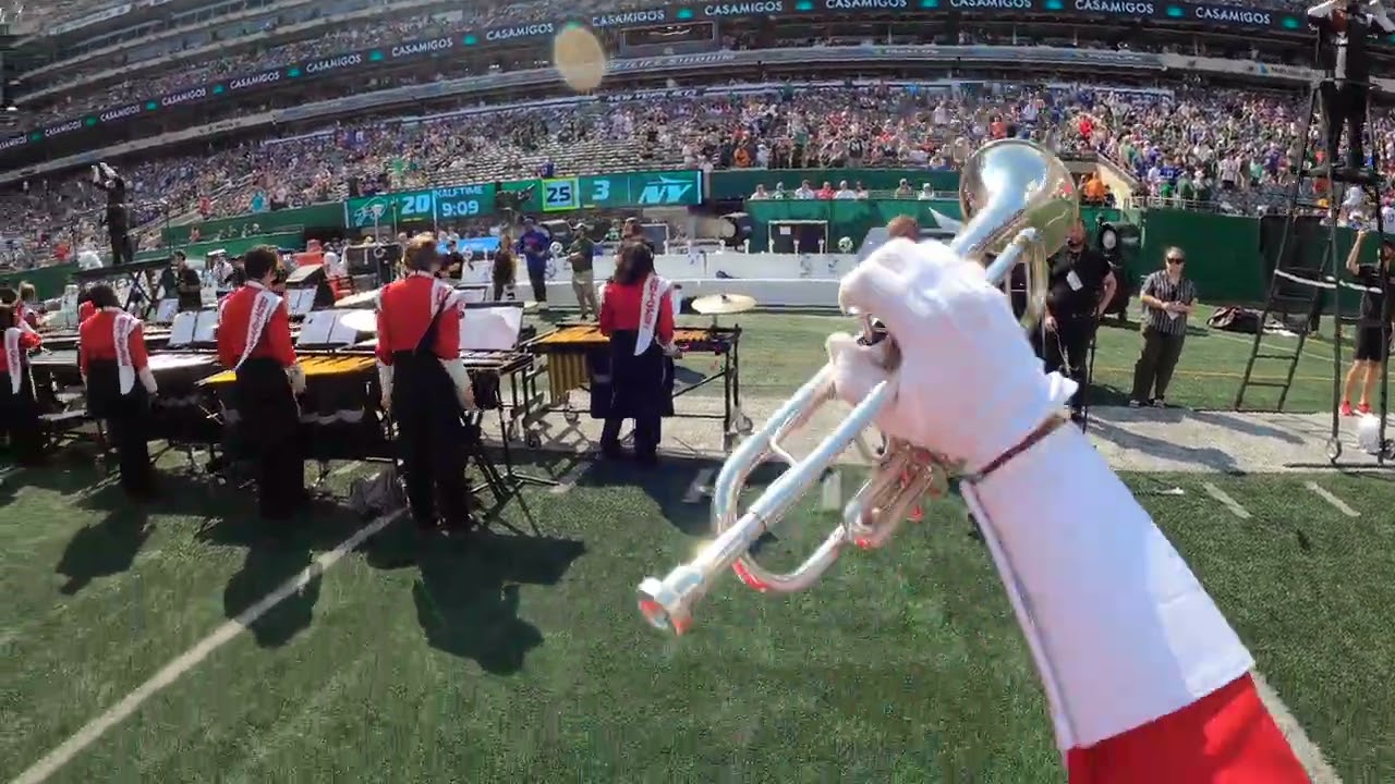 Rutgers University Marching Band 2025 Halftime at Jets vs Bills Lead Trumpet Screamer Cam