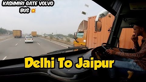 EXTREME Volvo Driving In World || Delhi To Jaipur RSRTC BUS || Jaipur Series