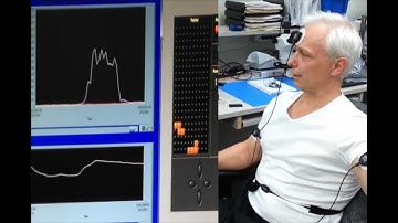 Tetris Video Game controlled by Muscle and Respiration Sensors on the Arms, Forehead and Abdomen