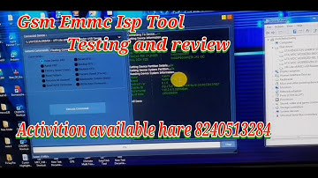 Gsm emmc isp tool | redmi 6pro Remove mi account by gsm emmc isp tool