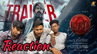 😮Leo trailer reaction | our first reaction video | #leo #trailer #thalapathy #reaction