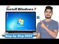 Windows 7 installation step by step 2024  how to install windows 7  install windows 7 from usb
