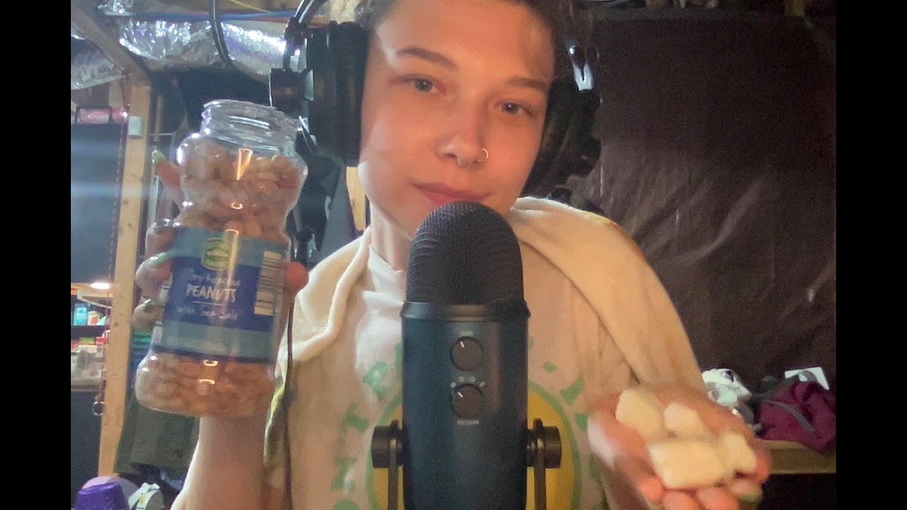 autumn asmr with peanuts