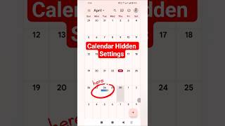 Calendar Hidden Settings 🚨 Calendar Hidden Trick 📲 How to mention event date and time for calendar
