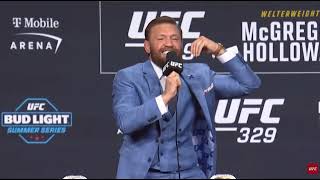Conor McGregor singing at the press conference!!