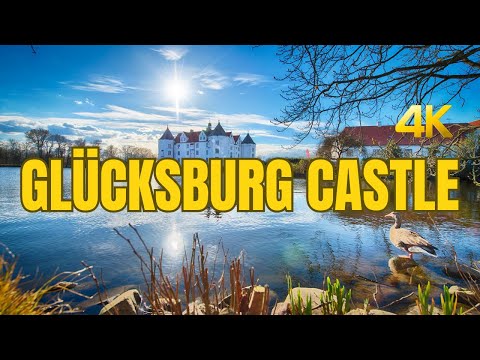 Walking around and inside Glücksburg Castle in North of Germany - 4K 60fps