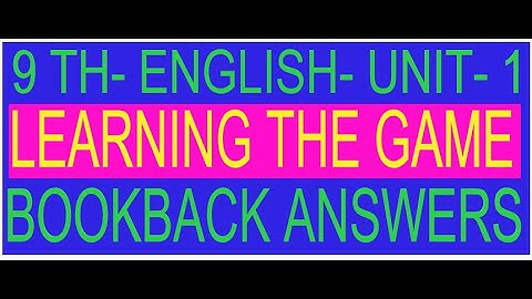 9thstd. ENGLISH/Term 1/ Book back answers/For all questions/LEARNINGTHEGAME @AcademyforGovtexams