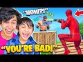 9 Year Old DESTROYS Kids in Creative Fill while I actually 1v1 them!