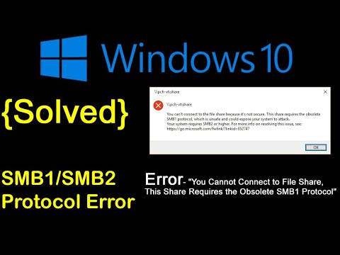 how to enable smb1 protocol file sharing support... How To Fix : You Can't Connect to File Share, This Share Requires the ...